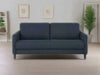 Alfred Sofa Bed in dark fabric with modern slim arms and clean lines.