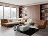 Modern Oasis Collection sofa with plush cushions and leather accents in customizable layout