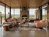 Tampa Single sofa and Tampa corner sofa in a modern living room 