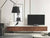 Modern floating TV unit with a wooden finish, available at Taste Furniture Adelaide.