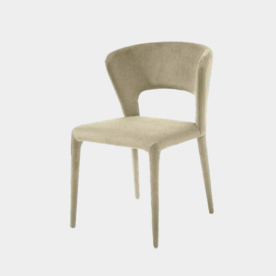 Pari Fabric Dining Chair with ergonomic design in Avery Cream upholstery.