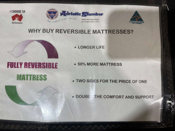Queen size Adriatic Natural Sleep mattress on clearance sale, discounted from $4999 to $1799