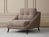 Alix 1.25 Seater Sofa in beige, 97 cm wide, tufted cushioned back and seat.