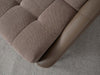 Close-up view of Alix 1.25 Seater Sofa with fabric and leather texture.