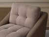 Alix 1.25 Seater Sofa with tufted fabric upholstery and cushioned backrest.