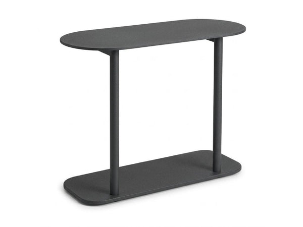 Altro Outdoor Side Table in Charcoal powder-coated aluminium