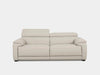 Aurora 2.5 Seater Sofa in beige, featuring adjustable back height and deep seating.