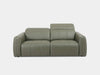 Bailey 2.5 Seater Recliner Sofa in green leather with ergonomic design and plush cushioning.