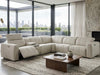 Bailey 5 Seater Corner Sofa with recliner and console in modern living room setting