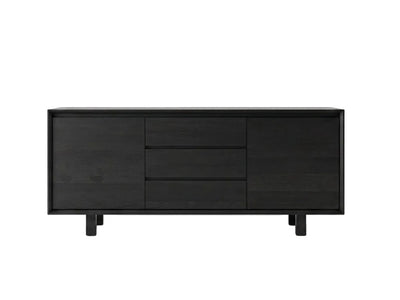 Baxter Buffet Australian Messmate veneer black finish modern storage cabinet