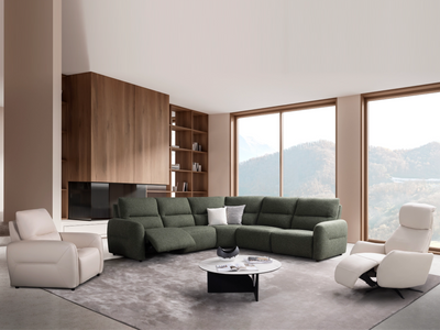 Belair 4 Seater Corner Sofa with Recliner