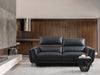 Bello 2.5 Seater Sofa in modern living room setting with sleek design and black nickel-plated metal legs.