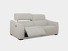 Bordeaux 2.5 Seater Recliner Sofa in light gray fabric.
