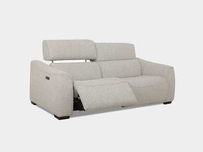 Bordeaux 2.5 Seater Recliner Sofa in light gray fabric.