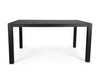 Cebu Outdoor Ceramic Dining Table with a charcoal aluminium frame and smooth rectangular ceramic tabletop, seating six comfortably