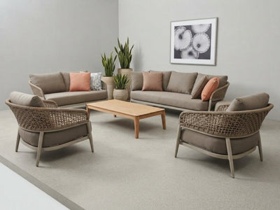 Como outdoor sofas with sand frame