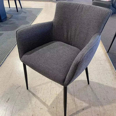 Charcoal fabric dining chair on clearance sale.