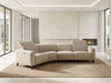 Gerry 3.75 Seater 45° Curved Recliner Sofa with reclined seats and curved design