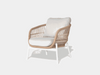 Java Outdoor Lounge - 1-Seater Chair with weather-resistant cushions and modern design.
