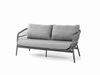 Java 2 Seater Outdoor Sofa Charcoal