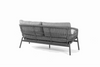 Java 2 Seater Outdoor Sofa Charcoal Back View