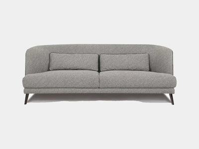 Kart 2.5 Seater Sofa, grey, modern design, dimensions: 216 cm width, 98 cm depth, 77 cm back height.