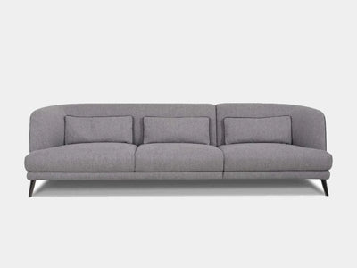 Kart 3.75 Seater Sofa in gray upholstery with a modern design.