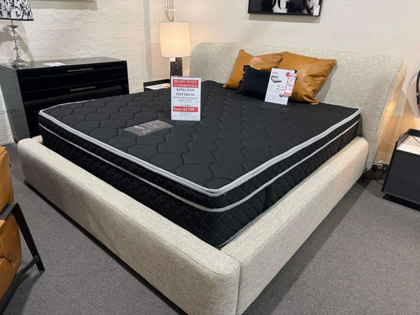 King size mattress with infinity support base and latex topper clearance sale priced at $1799