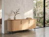 Lantone Buffet Sideboard in natural oak with modern design and ample storage