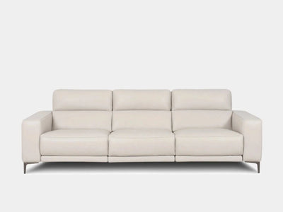 Marlo 3.75 Seater Recliner Sofa in elegant fabric with reclining seats.