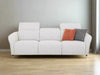 Serena 3.75 Seater Recliner Sofa with premium upholstery, featuring two recliners and fixed center, in a modern living room setting.