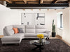 Lenora 3.5 Seater Open Corner Sofa with Recliner in modern living room setting.