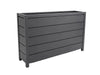 Luzon Aluminium Planter powder-coated charcoal rectangular outdoor flower container