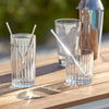 Luzon Outdoor Bar Table with teak top and built-in storage on powder-coated aluminium frame