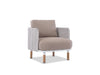 Majorca 1 Seater Outdoor Sofa with solid teak frame, artisanal weaving, and Sunbrella fabric cushions filled with Quick Dry Foam for outdoor comfort