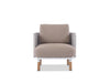 Majorca 1 Seater Outdoor Sofa with solid teak frame, handcrafted weaving, and Quick Dry Foam cushions upholstered in durable Sunbrella fabric