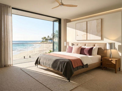 Modern Matrix Bed Frame with upholstered grid-stitched headboard and slim metal legs in a contemporary bedroom setting