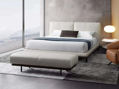Mayfair Bed Frame in contemporary bedroom setting, showcasing sleek design and minimalist aesthetic.