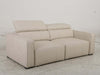 Metro 3 Seater Sofa Bed in beige with adjustable backrest and armrests.