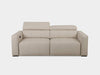 Metro 3 Seater Sofa Bed in light beige, convertible design.