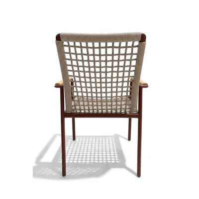 Milan Outdoor Rope Chair with aluminium frame and woven rope design for stylish outdoor seating