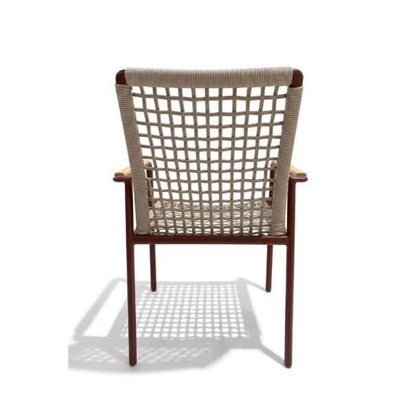 Milan Outdoor Rope Chair with aluminium frame and woven rope design for stylish outdoor seating