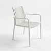 Napoli Outdoor Rope Dining Chair with aluminium frame and woven rope seat in modern outdoor setting