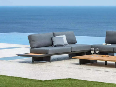 Arbon Outdoor Lounge - 2 Seater Outdoor Sofa with Built-in Side Table