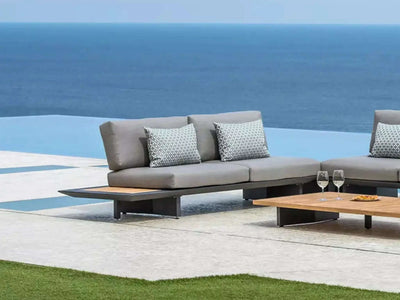 Arbon Outdoor Lounge - 2 Seater Outdoor Sofa with Built-in Side Table