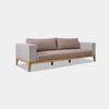 Manhattan Outdoor Lounge - 3 Seater Outdoor Sofa with teak wood base and wicker design.