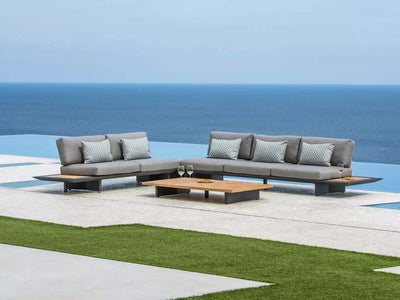 Arbon Outdoor Lounge - 2 Seater Outdoor Sofa with Built-in Side Table