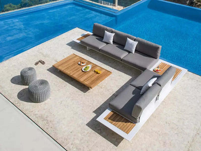 Arbon Outdoor Lounge - 2 Seater Outdoor Sofa with Built-in Side Table