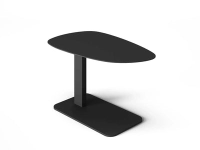 Tucino Outdoor Side Table in charcoal, sleek aluminum design, modern outdoor furniture.