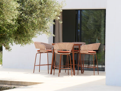 Palma Outdoor Ceramic Bar Table with aluminium frame and ceramic top for outdoor entertaining